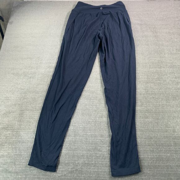 Lululemon Pants 4 Blue High Rise Pocket Legging Jogger Gym Athleisure Yoga - Picture 3 of 8